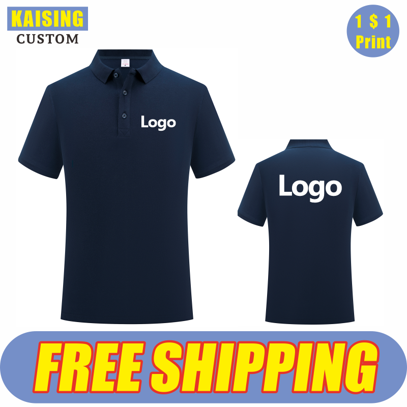 Embroidery On Shirt - KAISING คุณภาพสูงผ้าฝ้ายเสื้อโปโลพิมพ์โลโก้ที่กำหนดเองส่วนบุคคลเสื้อสตรีเย็บปักถักร้อยในช่วงฤดูร้อนสำหรับผู้ชายและผู้หญิงเสื้อผ้า S-4X