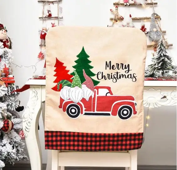 4/6/8pcs เก้าอี้คริสต์มาสผ้าลิ - Embroidery Xmas Decorations บทวิจารณ์และราคา