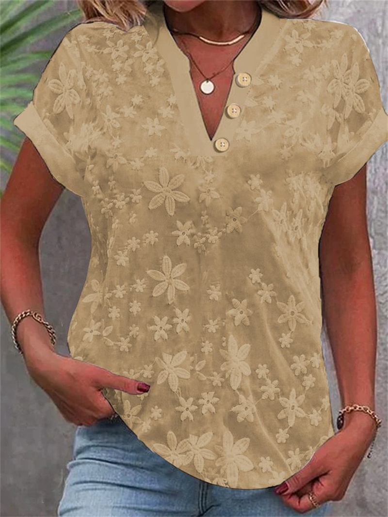 ฤดูร้อนผู้หญิงสีขาวดอกไม้เย็บป - Embroidery On Shirt บทวิจารณ์และราคา