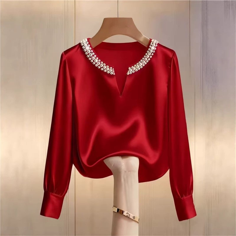 เสื้อเชิ้ตผ้าซาตินสไตล์ฝรั่งเศ - Embroidery On Shirt บทวิจารณ์และราคา