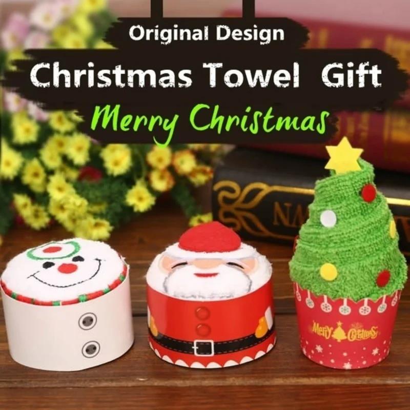 ผ้าขนหนูคริสต์มาส 30*30 ซม. รู - Embroidery Xmas Decorations บทวิจารณ์และราคา