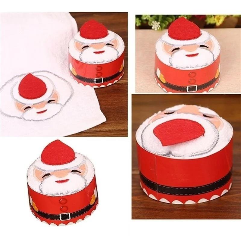 ผ้าขนหนูคริสต์มาส 30*30 ซม. รู - Embroidery Xmas Decorations บทวิจารณ์และราคา