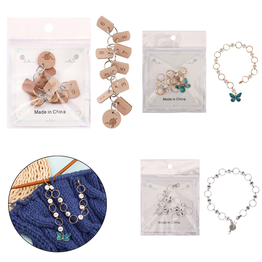 เครื่องหมายถักไหมพรมรูปผีเสื้อ - Stitch Marker Ring บทวิจารณ์และราคา