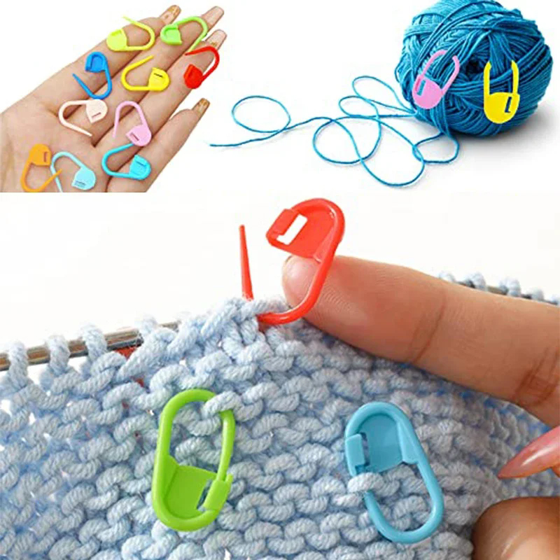 อุปกรณ์เย็บผ้า เข็มถักไหมพรม เ - Stitch Marker Ring บทวิจารณ์และราคา