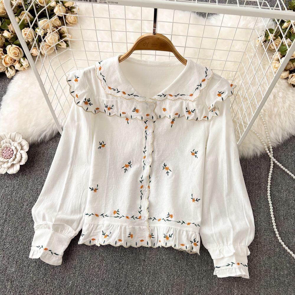 น่ารักเสื้อผู้หญิงฤดูใบไม้ผลิใ - Embroidery Design Love บทวิจารณ์และราคา