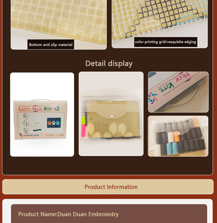 Black Cat latch hook kit พรมผ้ - Printed Embroidery Kit บทวิจารณ์และราคา