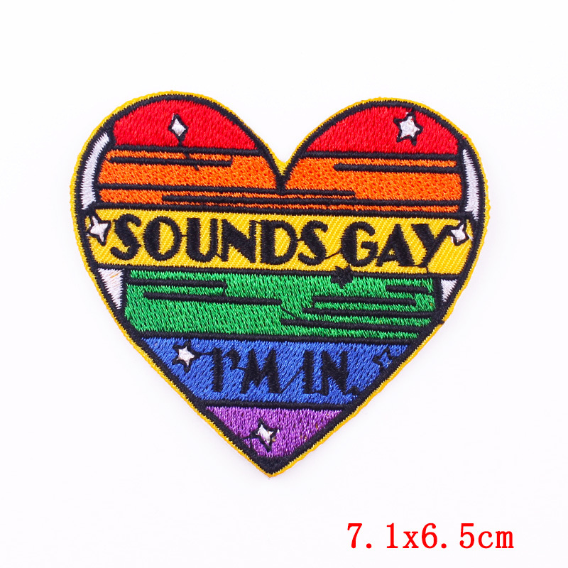 Designer Punk Love Heart Iron- - Embroidery Design Love บทวิจารณ์และราคา