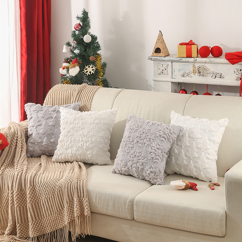 45x45 ซม.คริสต์มาสเกล็ดหิมะเย็ - Embroidery Xmas Decorations บทวิจารณ์และราคา