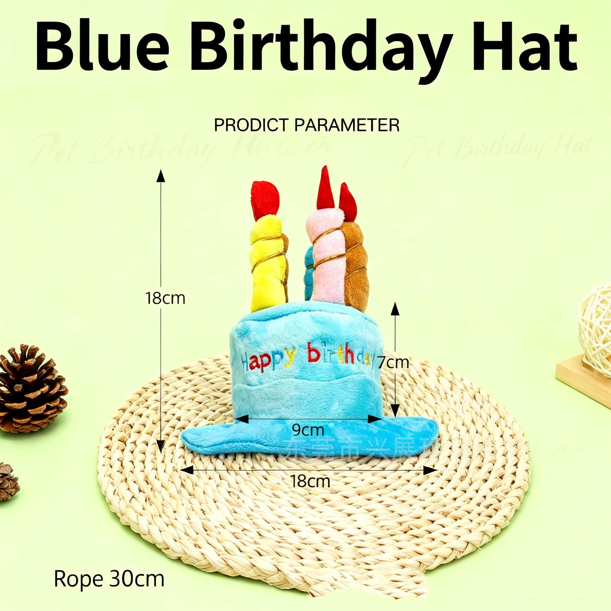 หมวกวันเกิดสัตว์เลี้ยงน่ารัก ล - Embroidery Design Love บทวิจารณ์และราคา