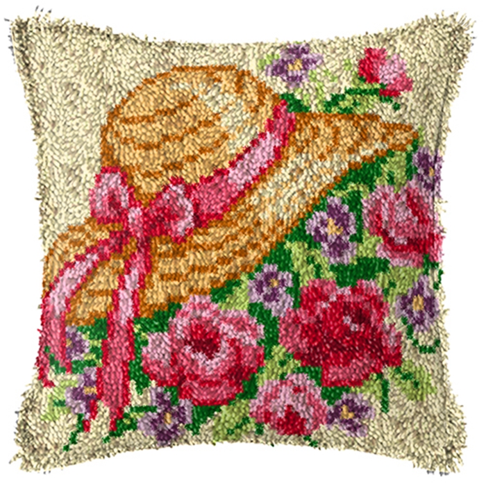 Smyrna ดอกไม้ Latch Hook Kit M - Printed Embroidery Kit บทวิจารณ์และราคา