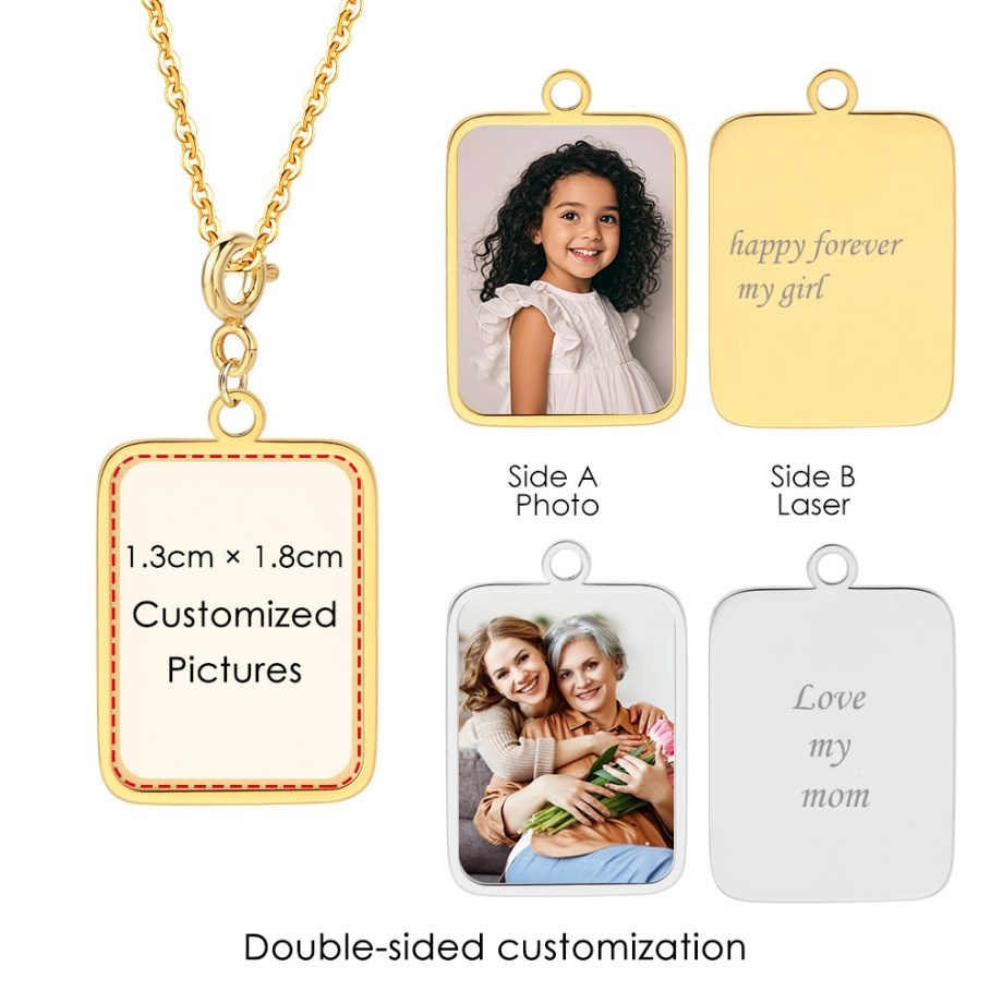 สร้อยคอจี้ธงตัวอักษรภาพถ่ายแบบ - Embroidery Charm บทวิจารณ์และราคา