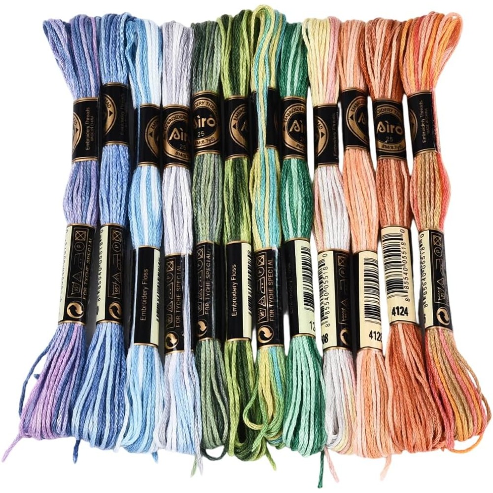 ไหมปักครอสติช 12 ม้วน 105 หลา  - Embroidery Stitches บทวิจารณ์และราคา