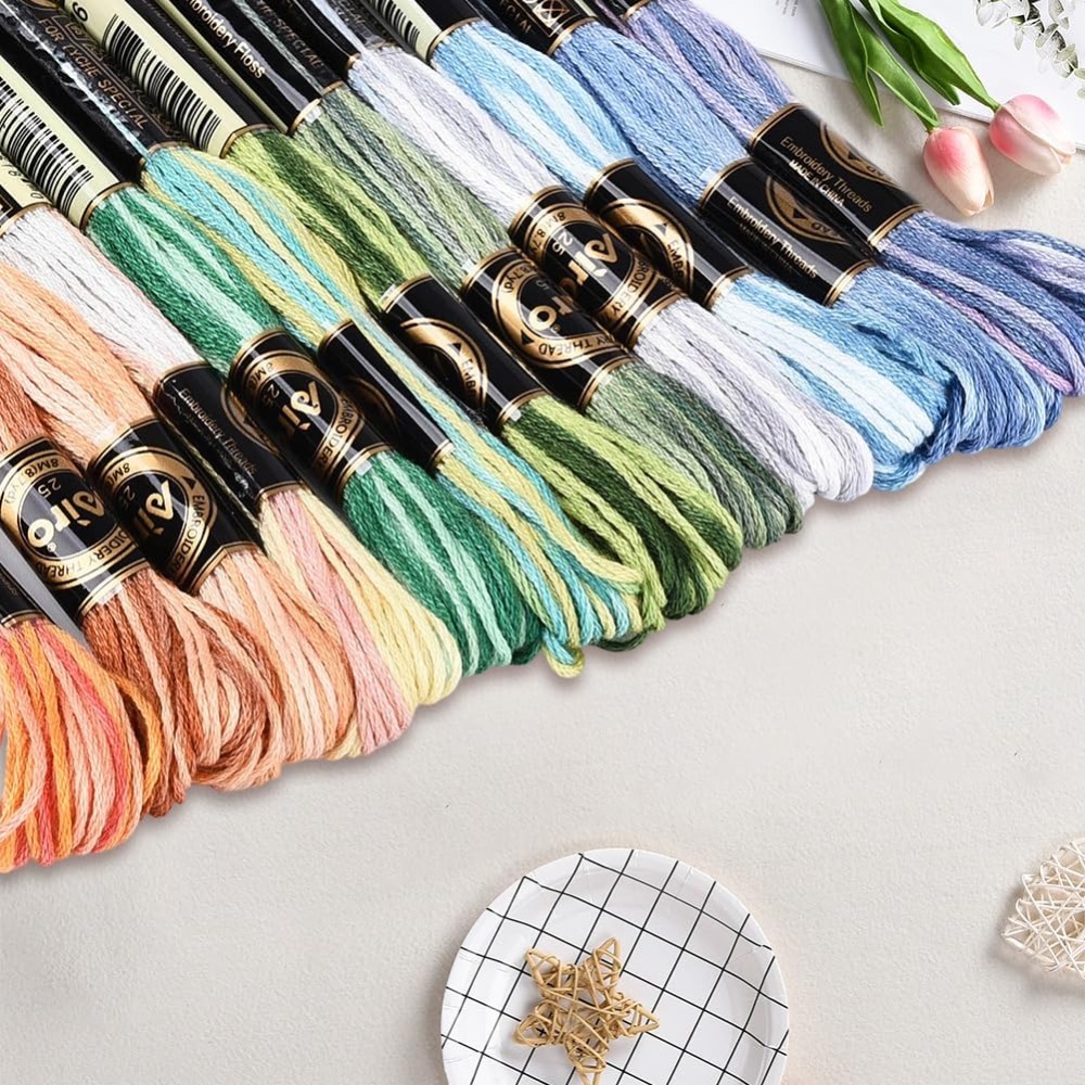 ไหมปักครอสติช 12 ม้วน 105 หลา  - Embroidery Stitches บทวิจารณ์และราคา