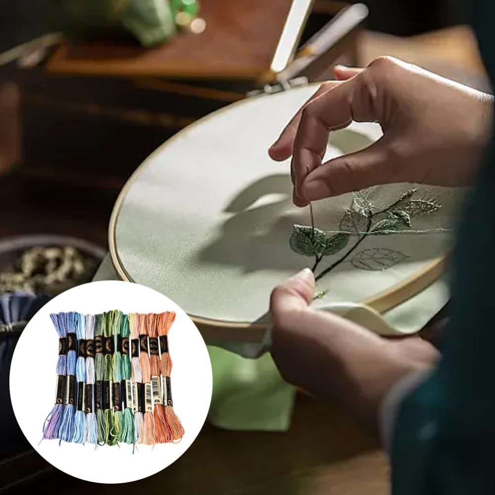 ไหมปักครอสติช 12 ม้วน 105 หลา  - Embroidery Stitches บทวิจารณ์และราคา