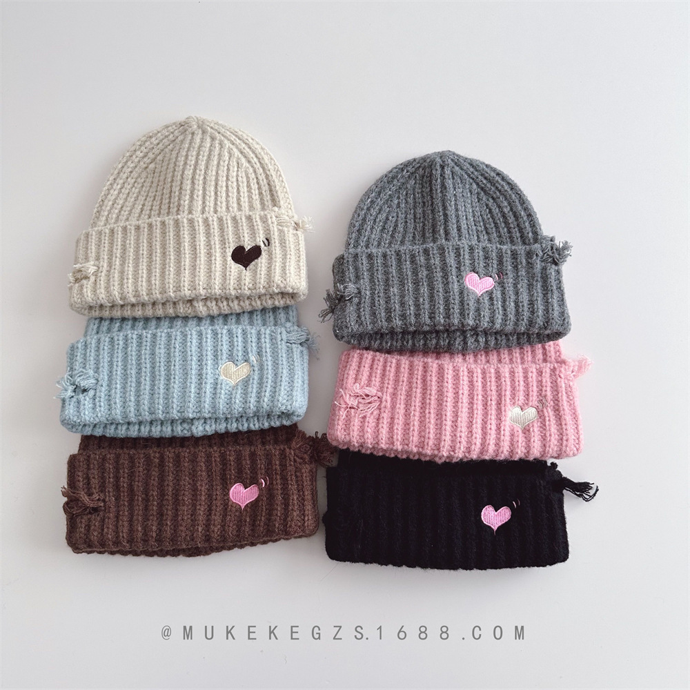 หมวกไหมพรมเด็กสไตล์เกาหลีใหม่  - Embroidery Design Love บทวิจารณ์และราคา