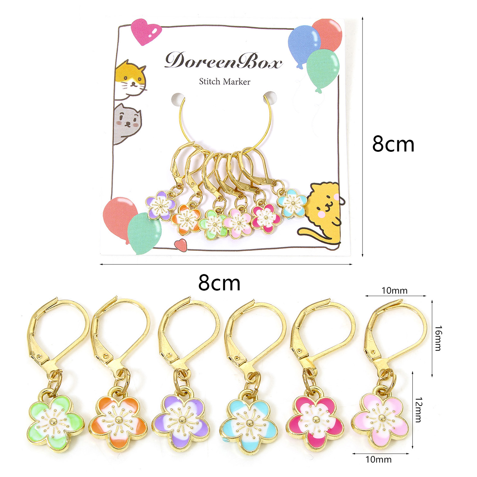 6 ชิ้น/เซ็ตถัก Stitch Markers  - Stitch Marker Ring บทวิจารณ์และราคา