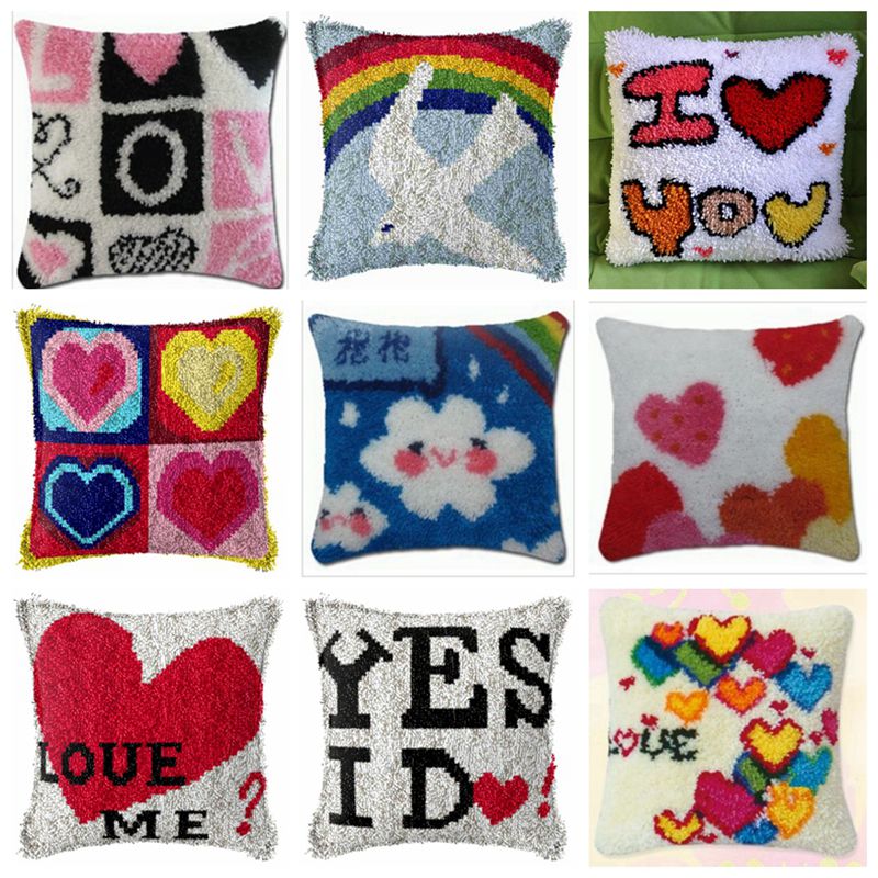 Rainbow Love Series Latch Hook - Printed Embroidery Kit บทวิจารณ์และราคา
