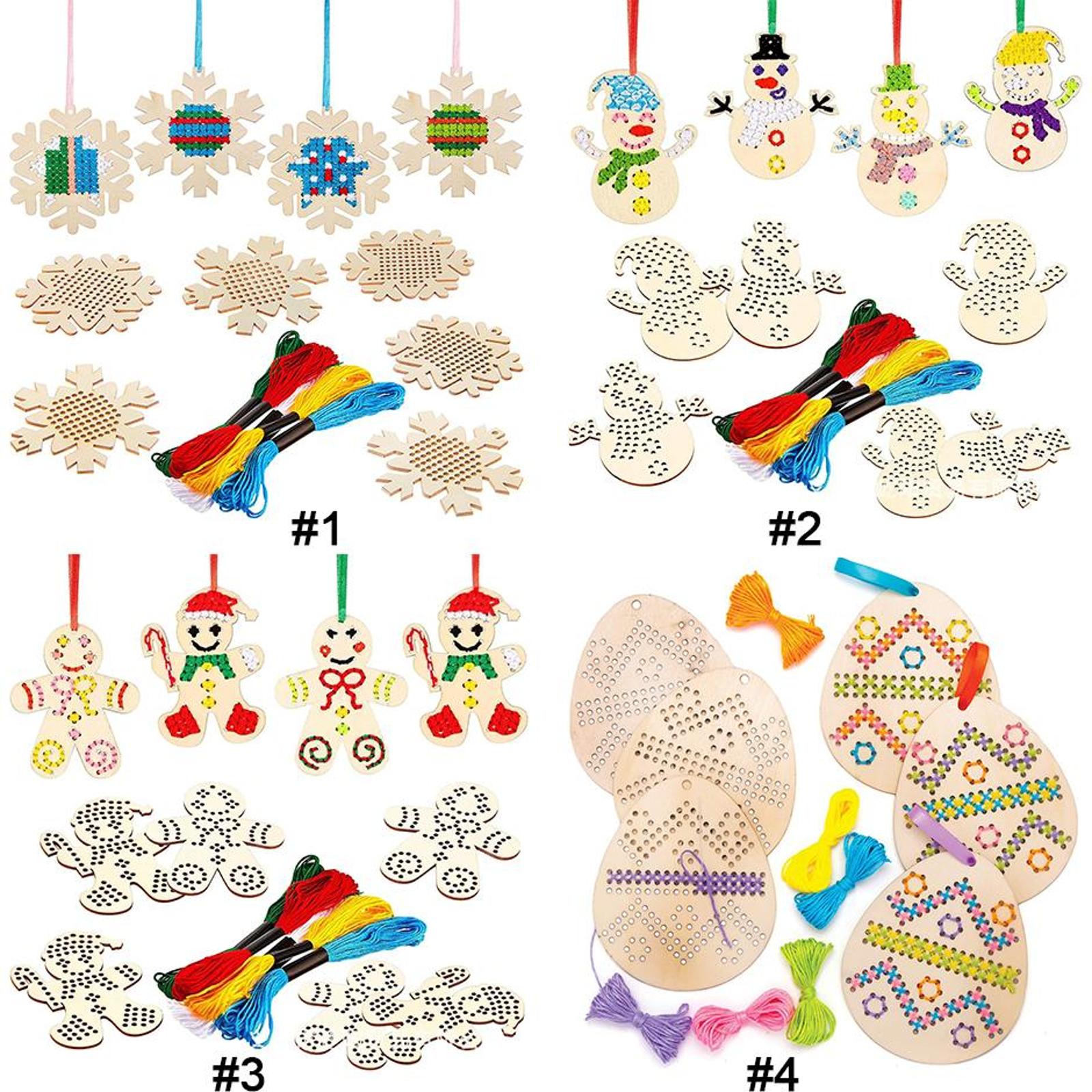 ชุดงานฝีมือปักครอสติชรูปไข่อีส - Embroidery Xmas Decorations บทวิจารณ์และราคา