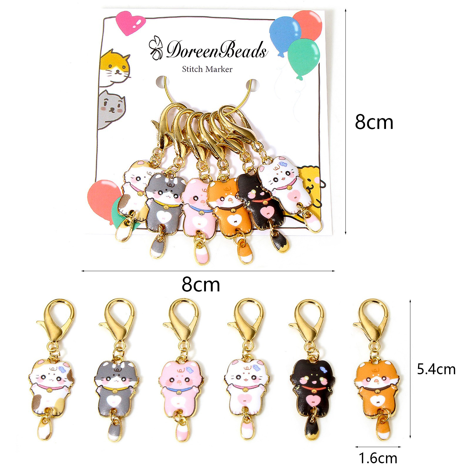 1ชุด (6ชิ้น/เซ็ต) เครื่องหมายต - Stitch Marker Ring บทวิจารณ์และราคา