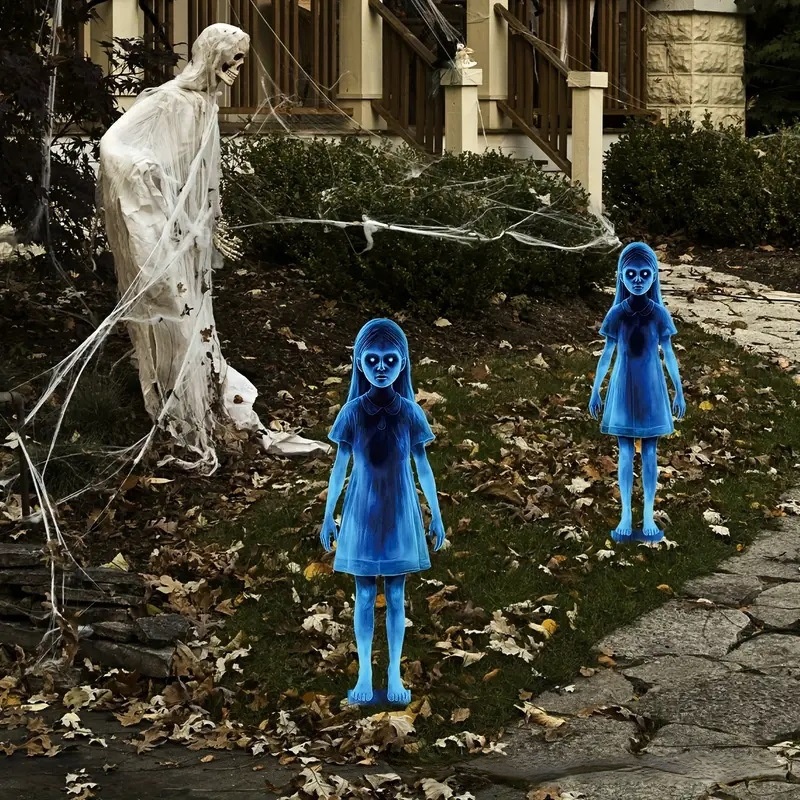 2 ชิ้นฮาโลวีน Twin Ghost Stake - Embroidery Garden บทวิจารณ์และราคา