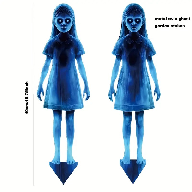 2 ชิ้นฮาโลวีน Twin Ghost Stake - Embroidery Garden บทวิจารณ์และราคา