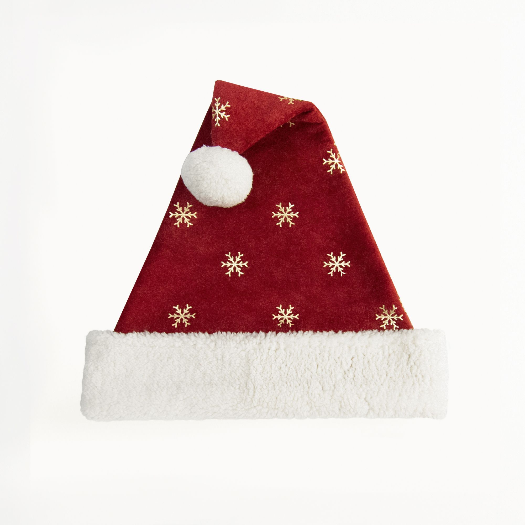 หมวกคริสต์มาสกำมะหยี่สีแดงเบอร - Embroidery Xmas Decorations บทวิจารณ์และราคา