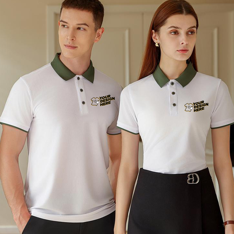 เสื้อโปโลบล็อคสี - พิมพ์โลโก้ฟ - Embroidery Uniform บทวิจารณ์และราคา