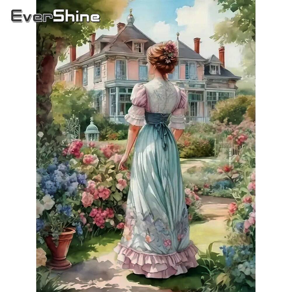Evershineเพชรภาพวาดหัวใจรักหิน - Embroidery Garden บทวิจารณ์และราคา