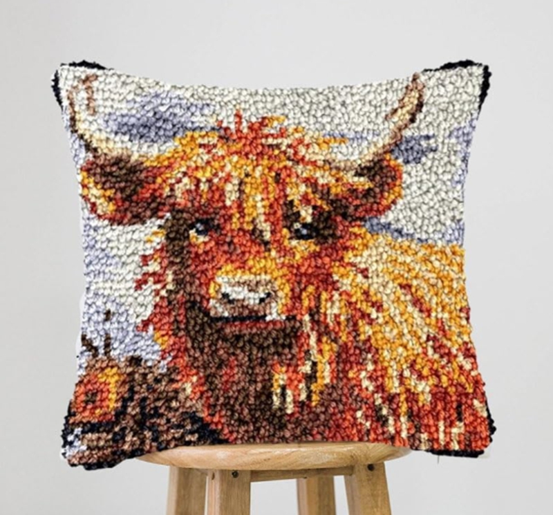 สุนัขการ์ตูน/กอริลลาพรมชุดเย็บ - Printed Embroidery Kit บทวิจารณ์และราคา