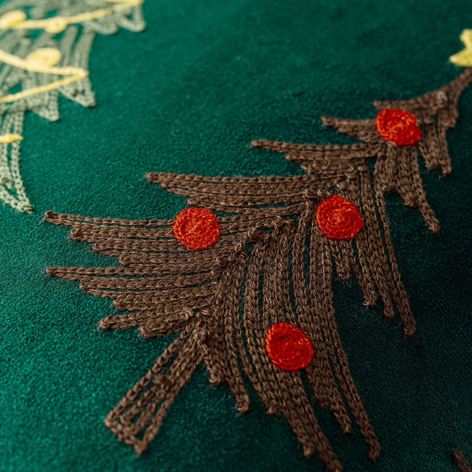 ปลอกหมอนปักลายคริสต์มาส 1 ชิ้น - Embroidery Xmas Decorations บทวิจารณ์และราคา