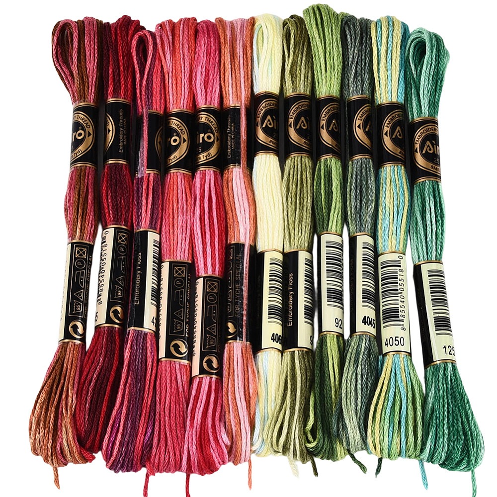 ด้ายปักไหมพรม 105 หลา 6 เส้น ด - Embroidery Stitches บทวิจารณ์และราคา