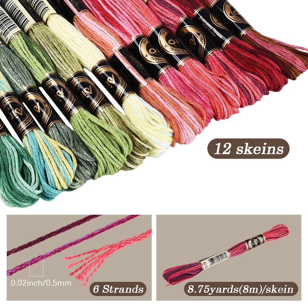 ด้ายปักไหมพรม 105 หลา 6 เส้น ด - Embroidery Stitches บทวิจารณ์และราคา