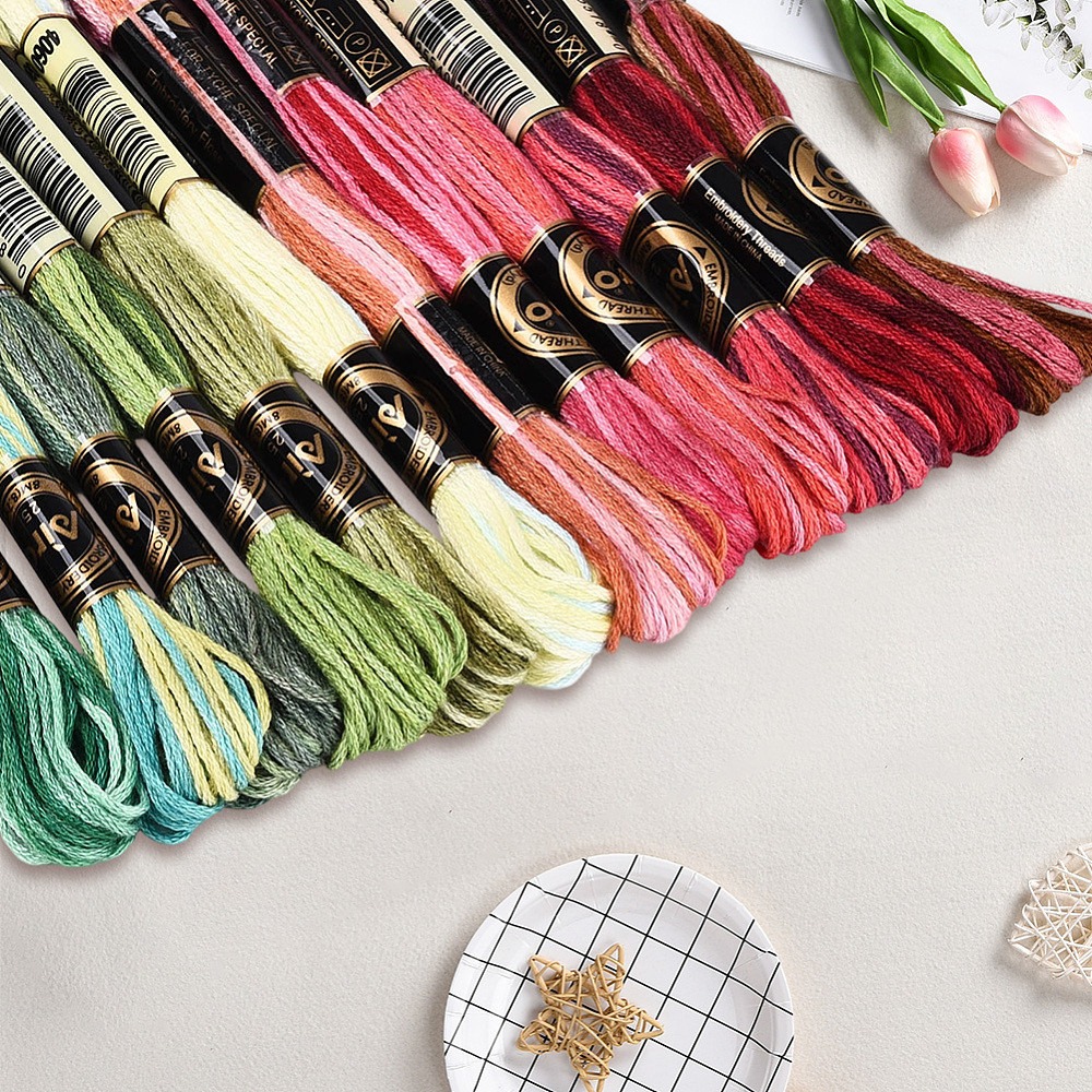 ด้ายปักไหมพรม 105 หลา 6 เส้น ด - Embroidery Stitches บทวิจารณ์และราคา