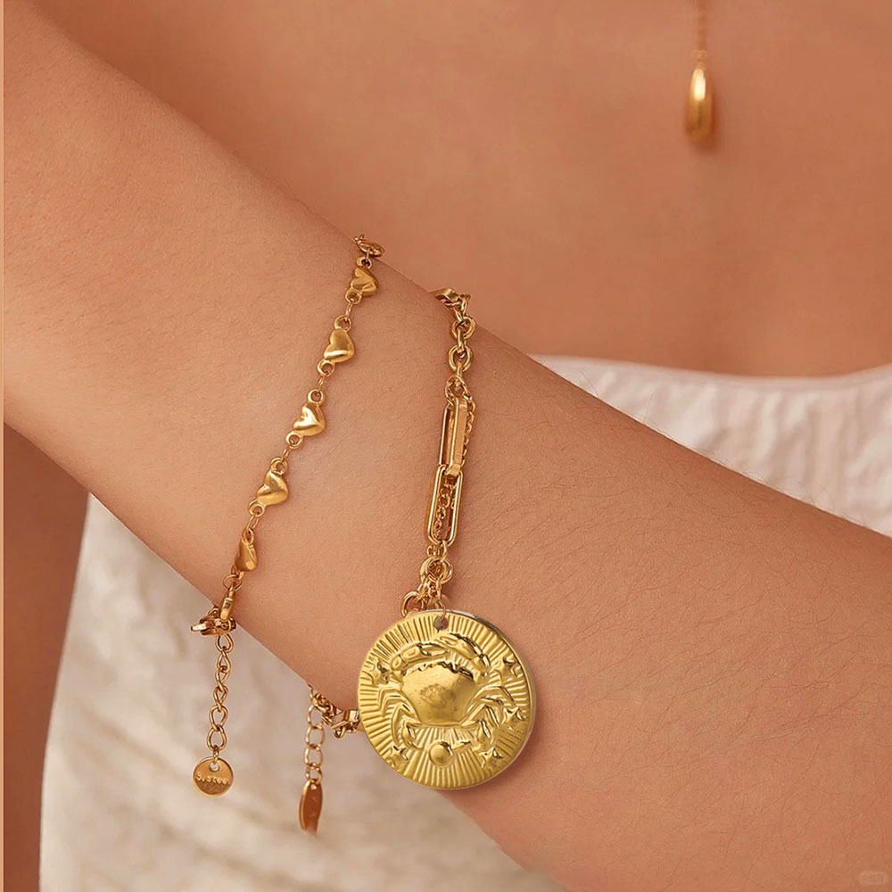 จี้สแตนเลส 12 ราศี ชุบทอง 5 ชิ - Embroidery Charm บทวิจารณ์และราคา