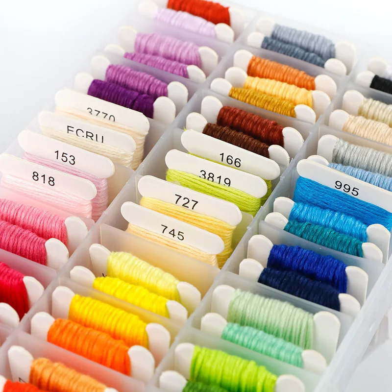 ชุดด้ายปักผ้าฝ้าย 100% พร้อมกล - Embroidery Stitches บทวิจารณ์และราคา