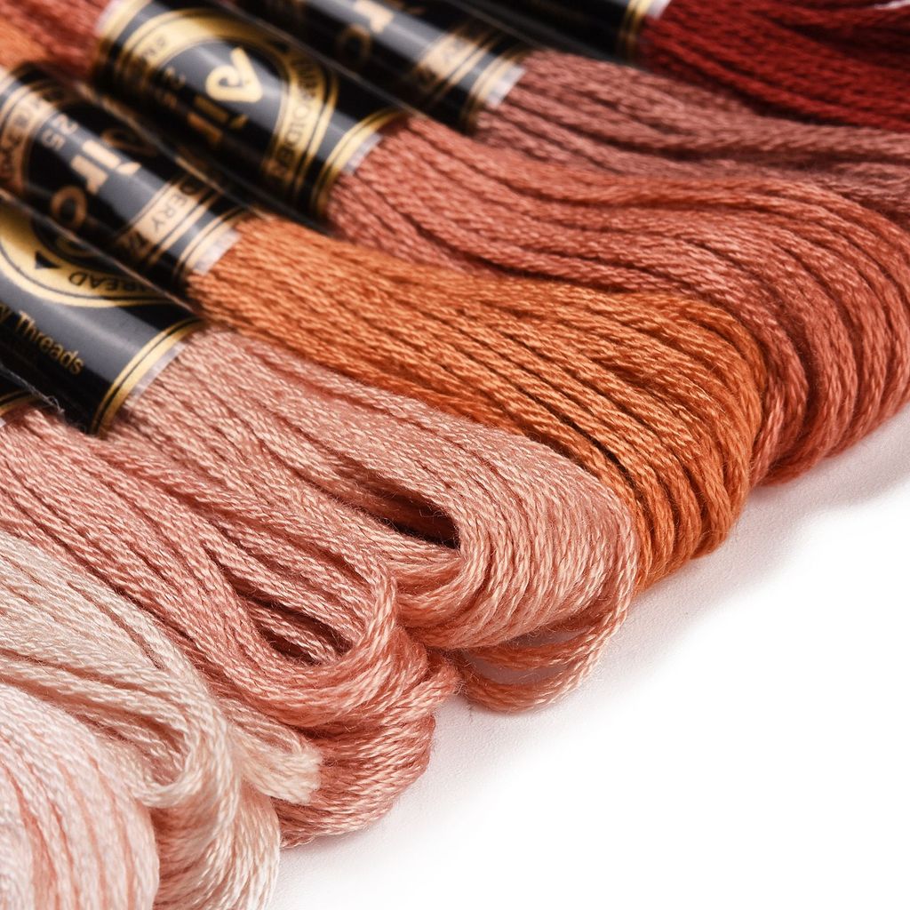 1 ชุด 8 ม้วน ไหมปักโพลีเอสเตอร - Embroidery Stitches บทวิจารณ์และราคา