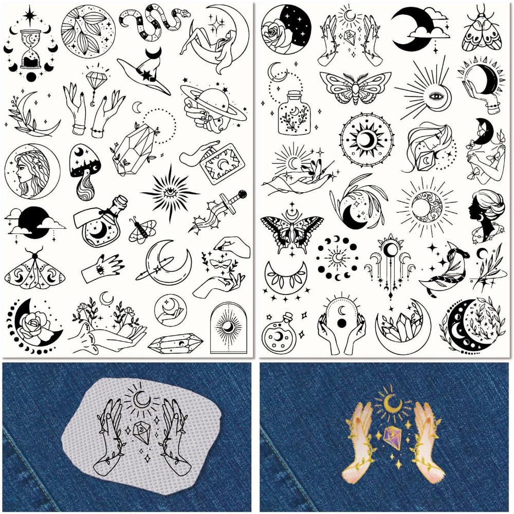 51 ชิ้น Boho Moon Sun น้ําเย็บ - Embroidery Stitches บทวิจารณ์และราคา