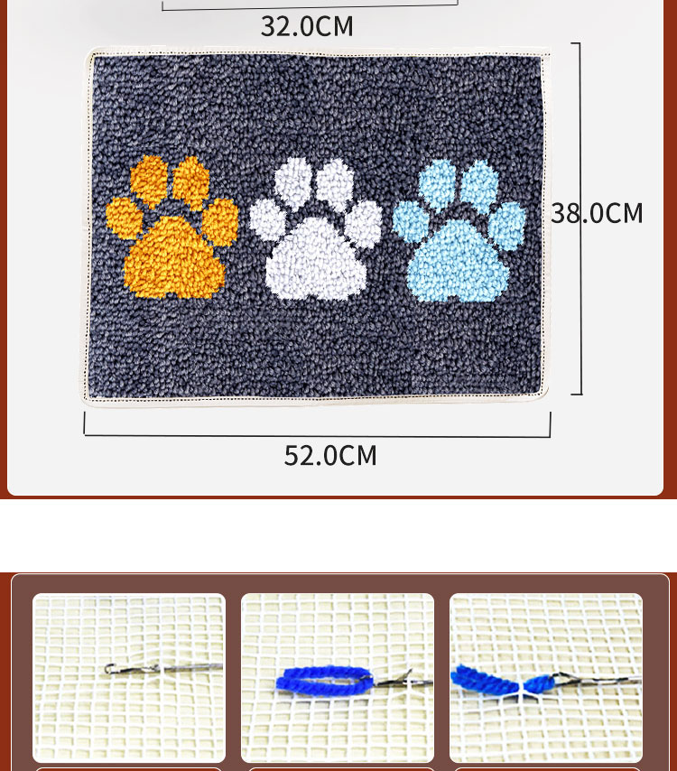 ชุดถักสลักผ้าใบสำหรับปักด้ายอะ - Printed Embroidery Kit บทวิจารณ์และราคา